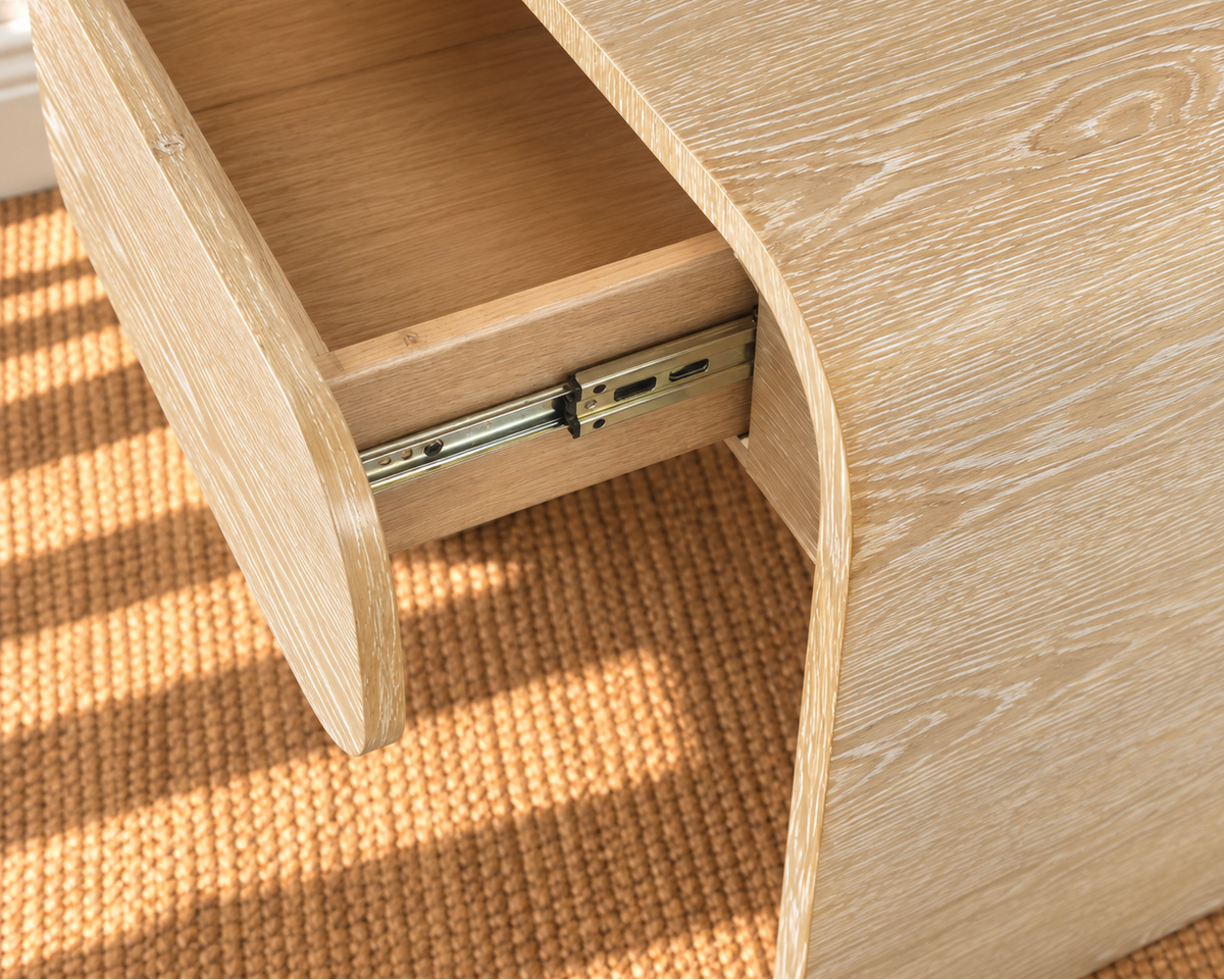 Blaise Nightstand with Drawer in Blonde Oak