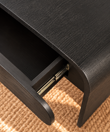 Blaise Nightstand with Drawer in Charcoal