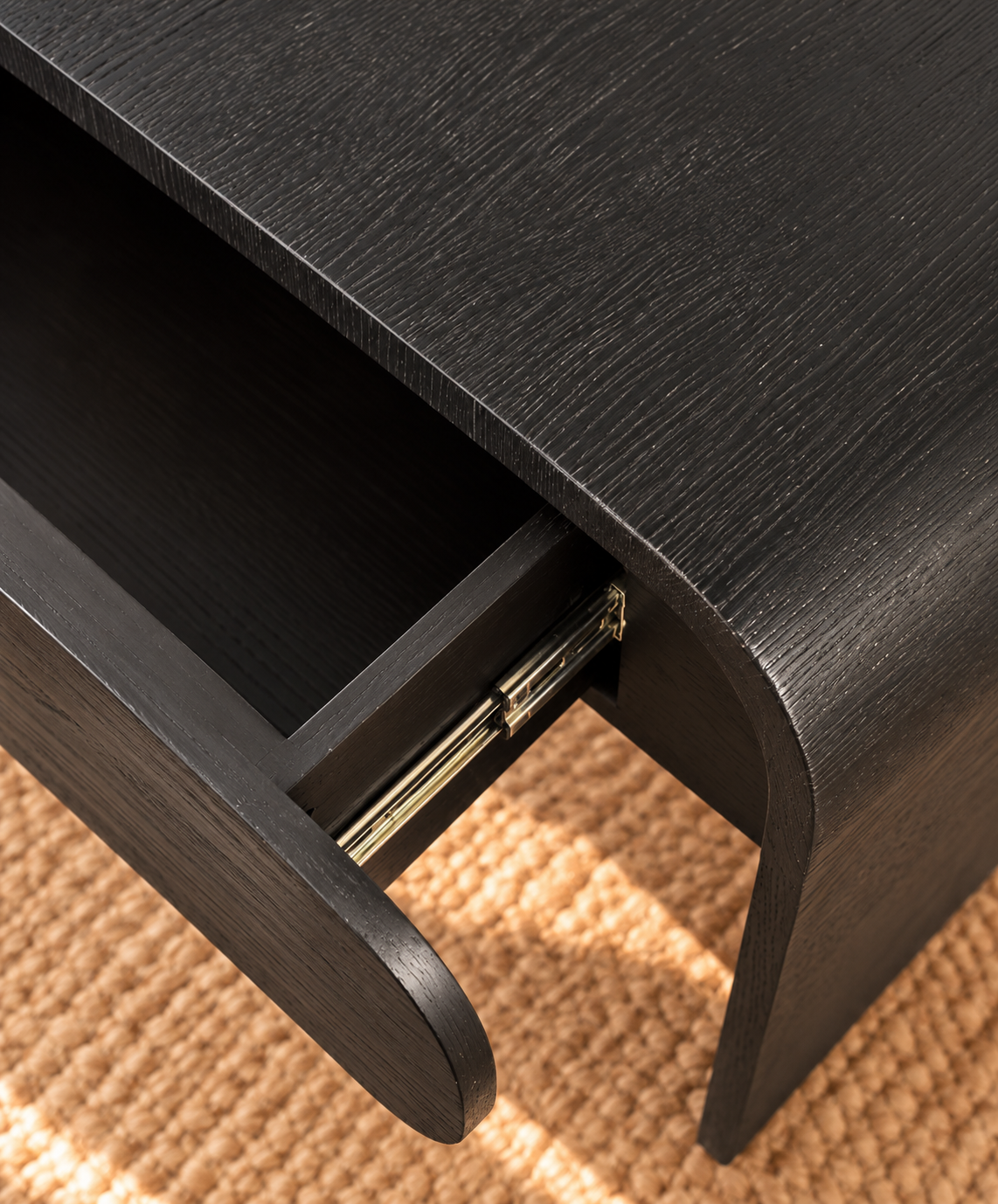 Blaise Nightstand with Drawer in Charcoal