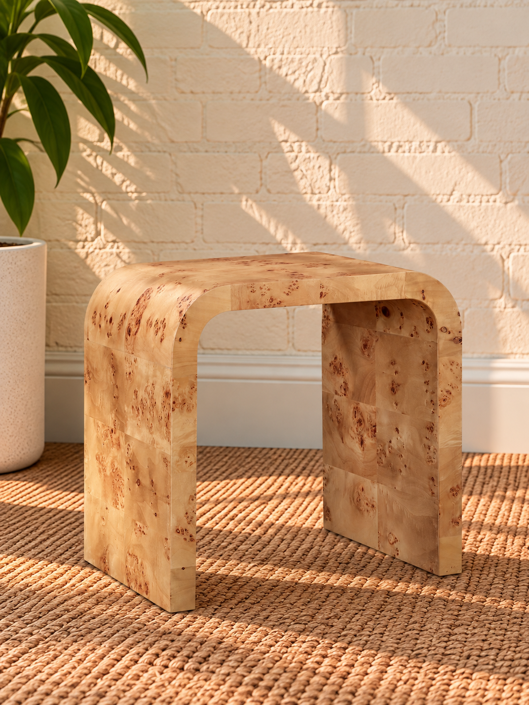 Blaise Side Table in Natural Burl