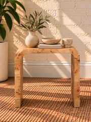 Blaise Side Table in Natural Burl
