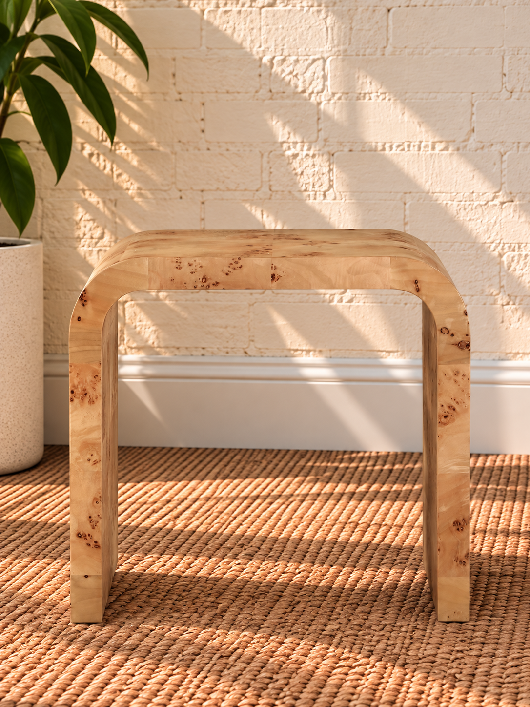 Blaise Side Table in Natural Burl