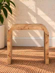 Blaise Side Table in Natural Burl