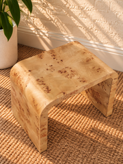 Blaise Side Table in Natural Burl
