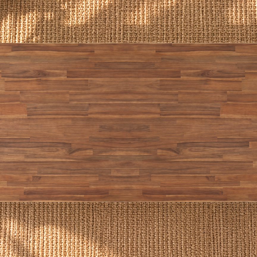 Callan Dining Table in Natural Brown