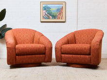 Orange Vintage Club Chair