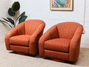 Orange Vintage Club Chair