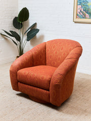 Orange Vintage Club Chair