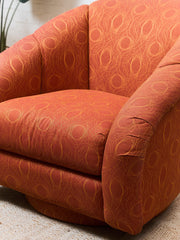 Orange Vintage Club Chair