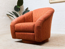Orange Vintage Club Chair