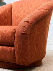 Orange Vintage Club Chair