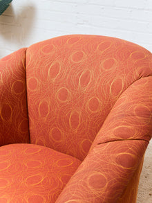Orange Vintage Club Chair