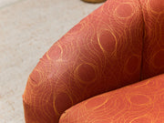 Orange Vintage Club Chair