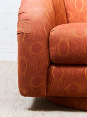 Orange Vintage Club Chair