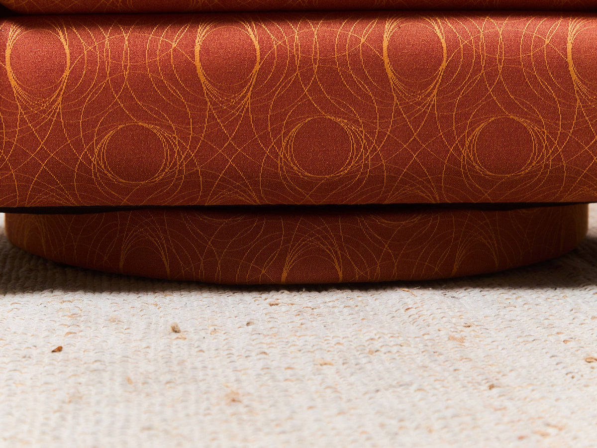 Orange Vintage Club Chair