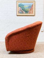 Orange Vintage Club Chair