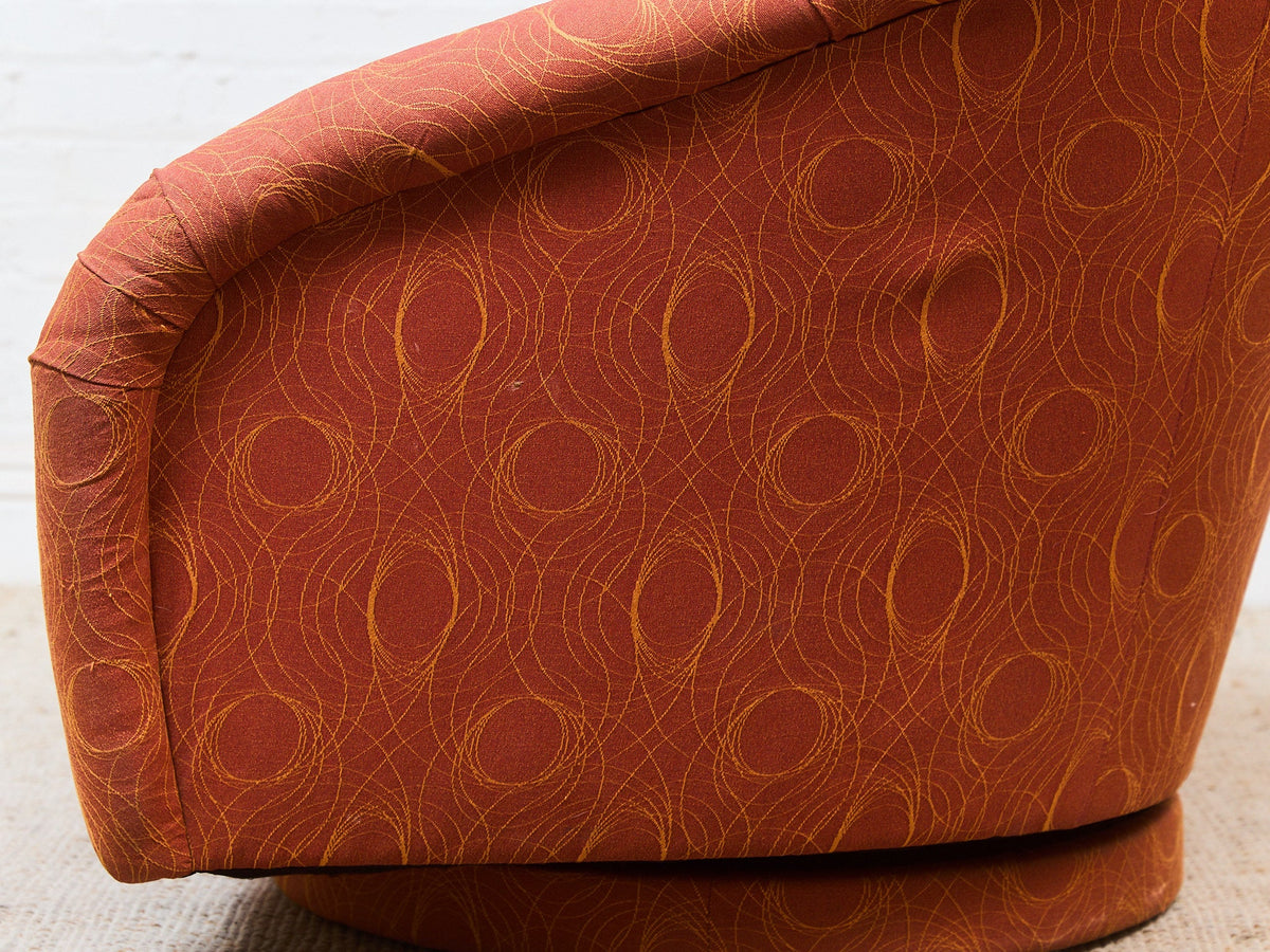 Orange Vintage Club Chair