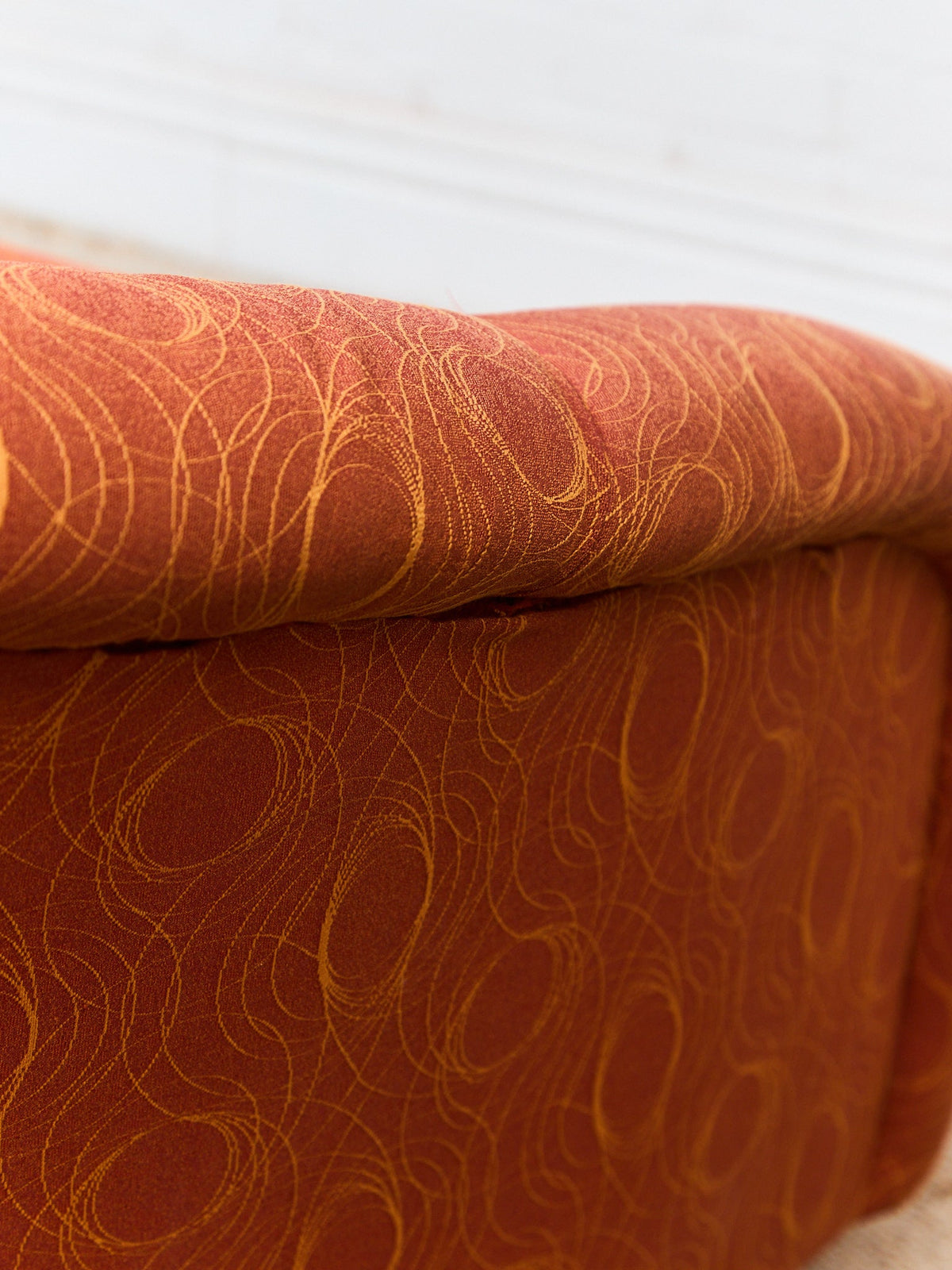 Orange Vintage Club Chair