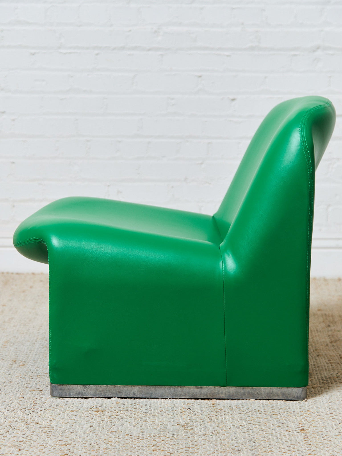 Italian Alky Chair in Kelly Green Upholstery by Giancarlo PIretti for Castelli, 1969