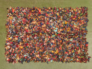 Vintage leather Rug