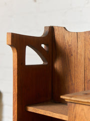 Rare Antique Arts and Crafts Style Oak Secretary Bookcase