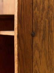 Rare Antique Arts and Crafts Style Oak Secretary Bookcase