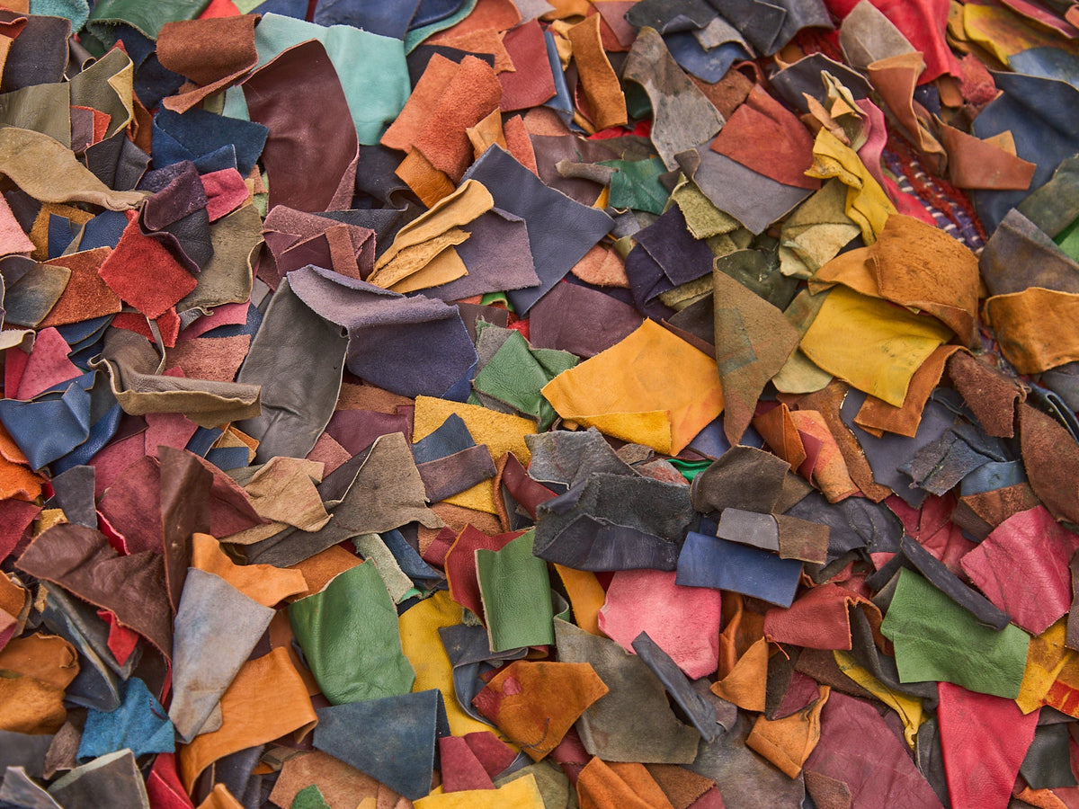 Vintage leather Rug