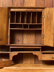 Rare Antique Arts and Crafts Style Oak Secretary Bookcase