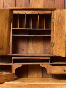 Rare Antique Arts and Crafts Style Oak Secretary Bookcase