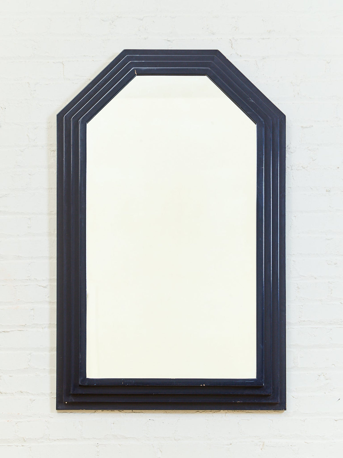 Blue Post Modern Mirror