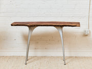 French Vintage Live Edge Modernist Entry table