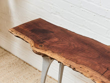French Vintage Live Edge Modernist Entry table