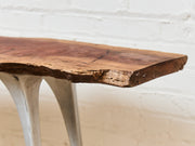 French Vintage Live Edge Modernist Entry table