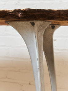 French Vintage Live Edge Modernist Entry table