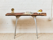 French Vintage Live Edge Modernist Entry table