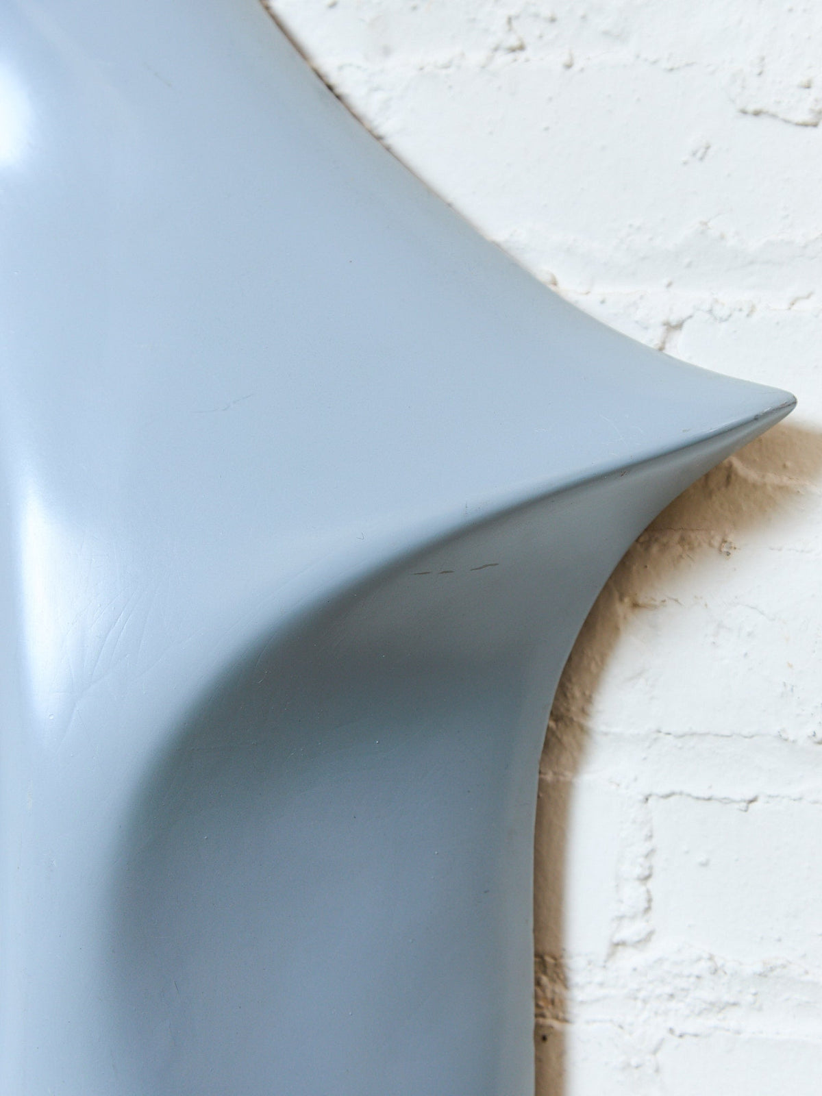 1970s Vintage Grey Abstract Fiberglass Hanging Mirror