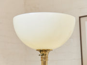 Brass Vintage Torchiere Floor Lamp