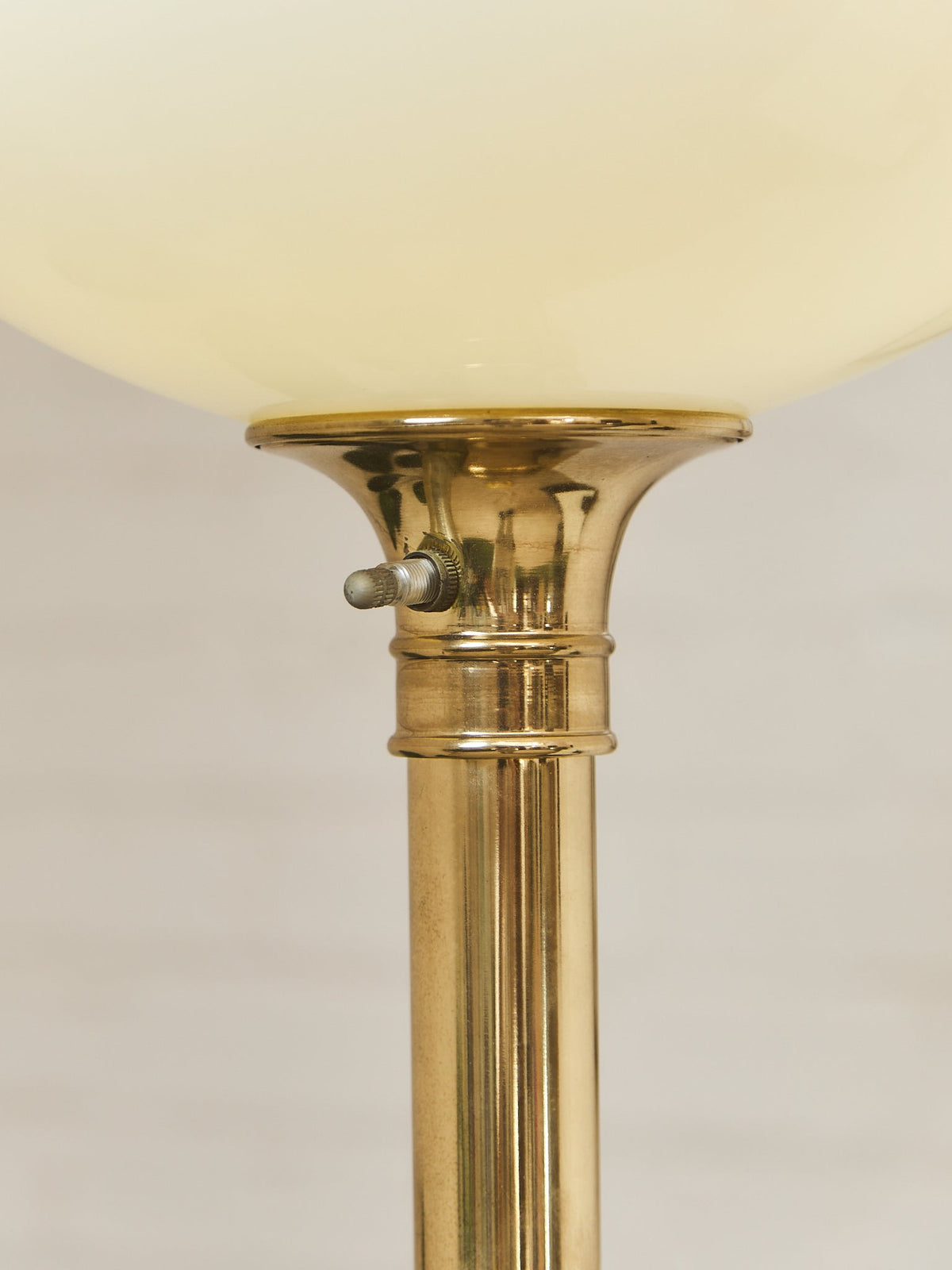 Brass Vintage Torchiere Floor Lamp