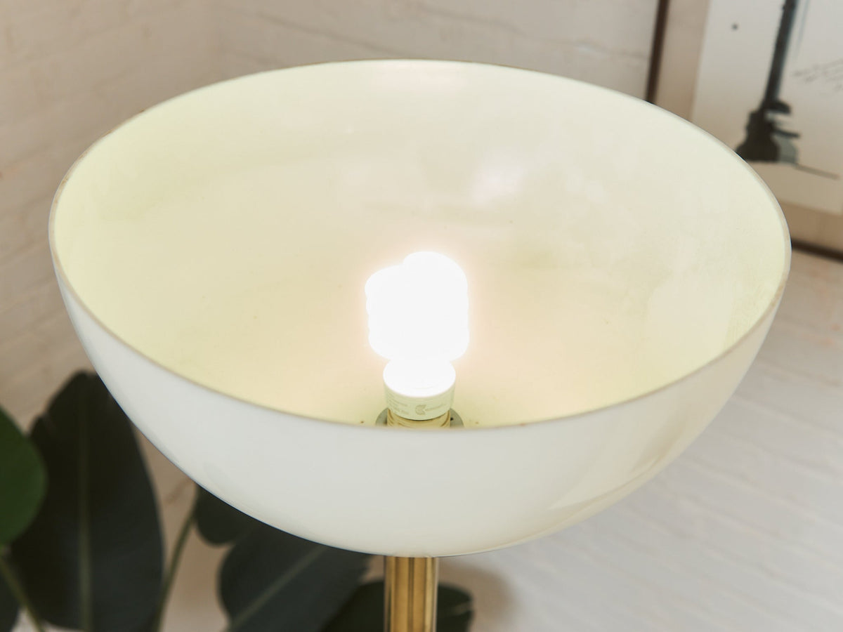 Brass Vintage Torchiere Floor Lamp