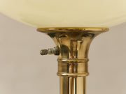 Brass Vintage Torchiere Floor Lamp