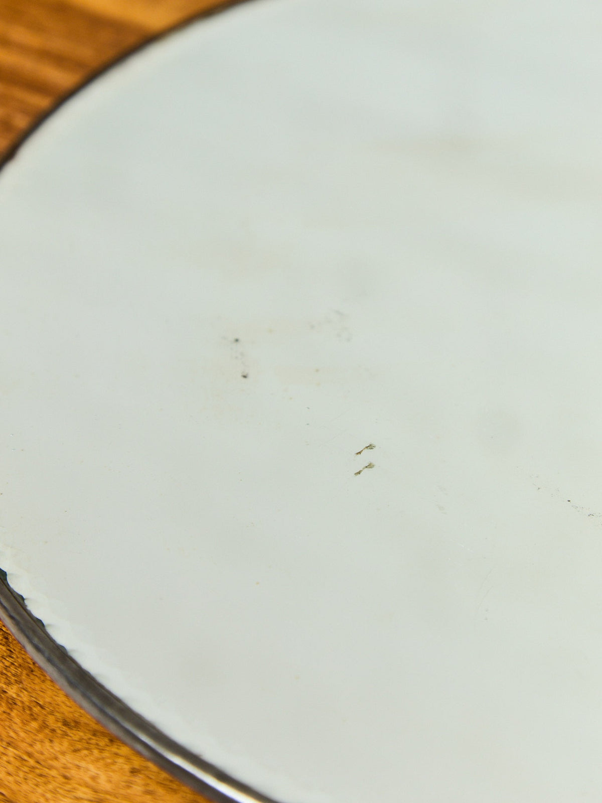 Round Scalloped Edge Art Deco Mirror