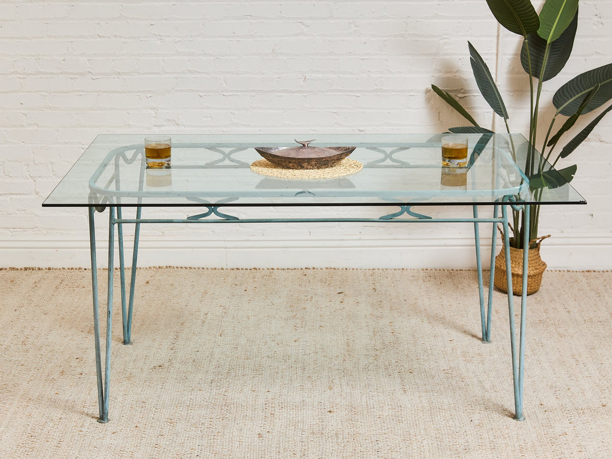 Antiqued Vintage Mid Century Patio Table