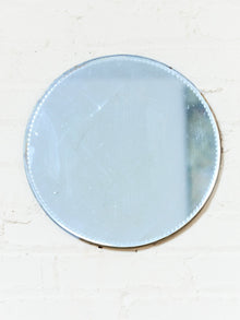 Round Scalloped Edge Art Deco Mirror