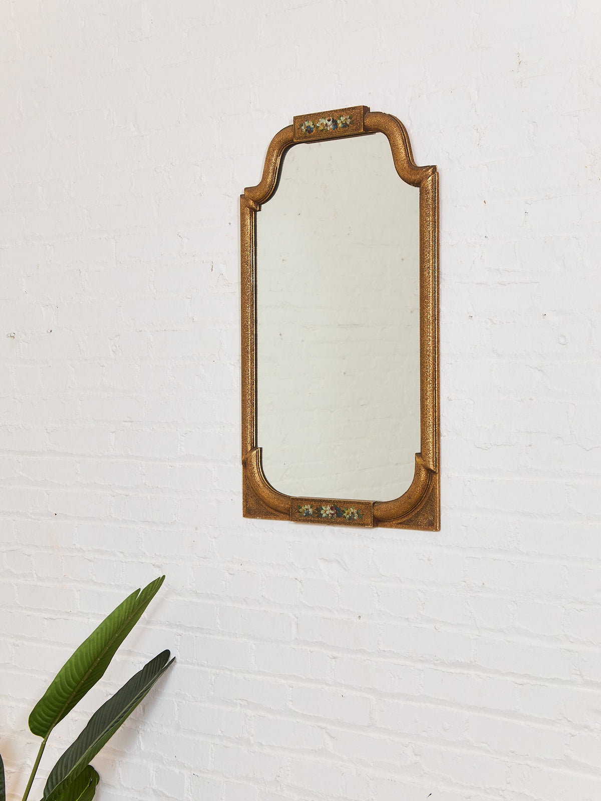 Hand-painted Antique Gilded Mirror