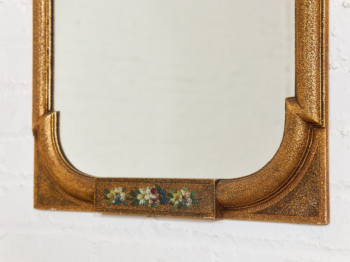Hand-painted Antique Gilded Mirror
