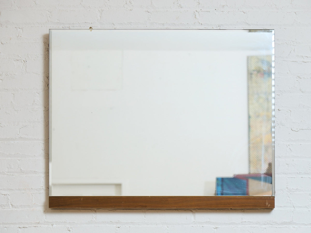 Wood Bottom Vintage Mirror