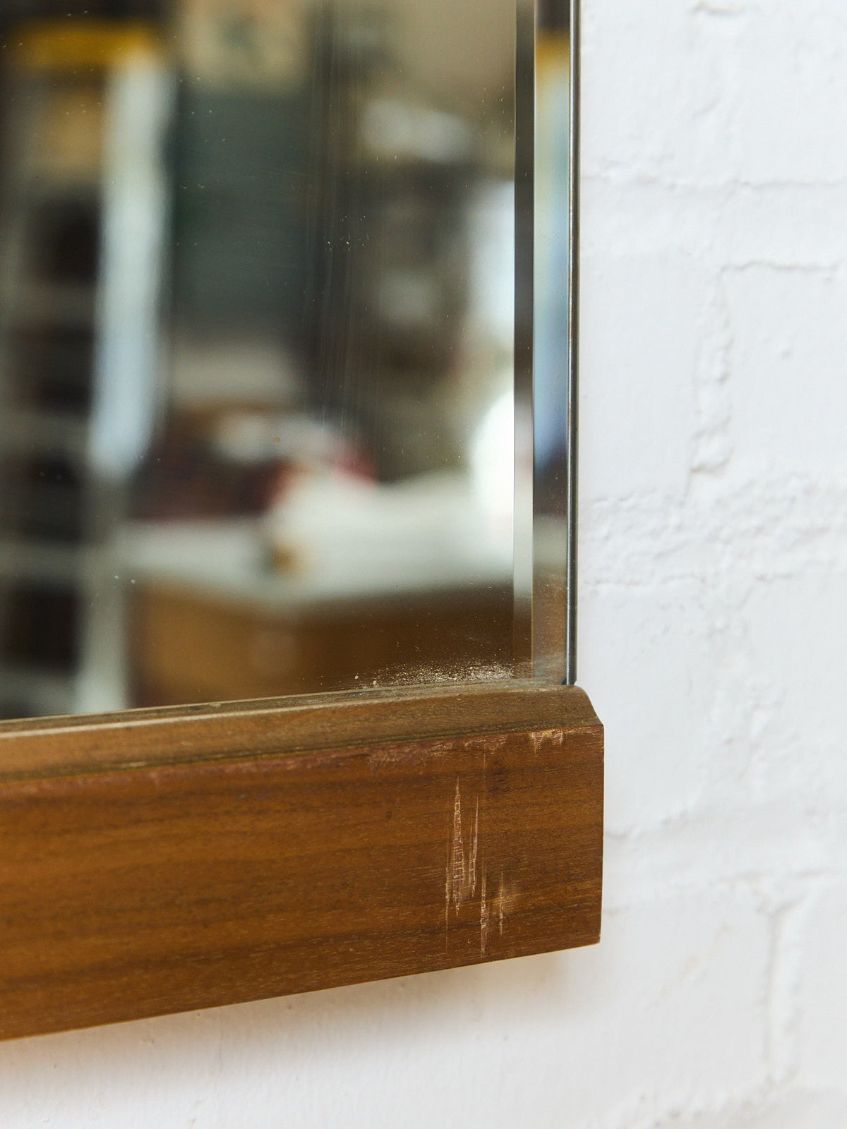 Wood Bottom Vintage Mirror