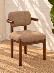 Caroline Dining Chair in Toffee Brown