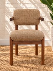 Caroline Dining Chair in Toffee Brown