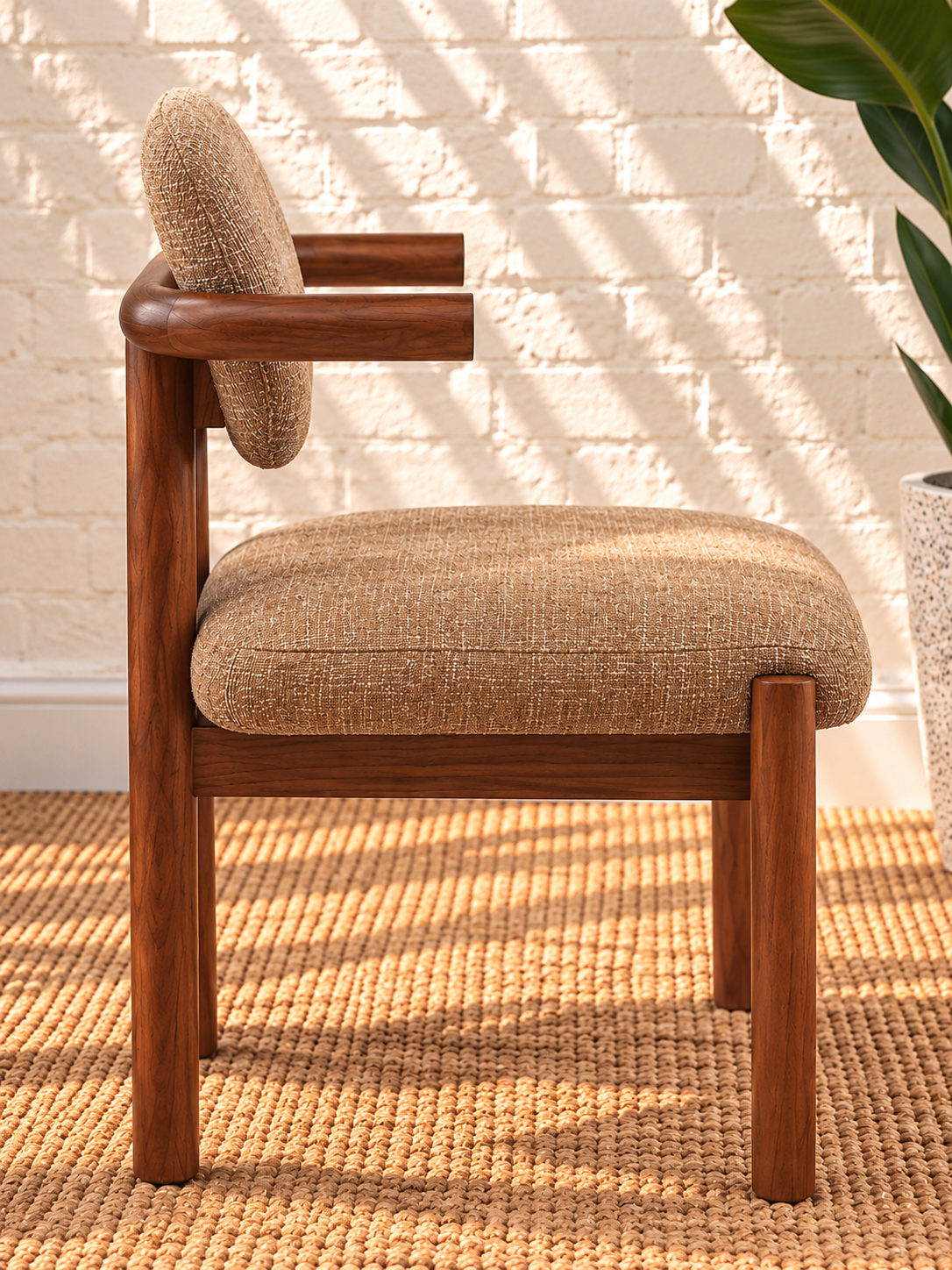 Caroline Dining Chair in Toffee Brown